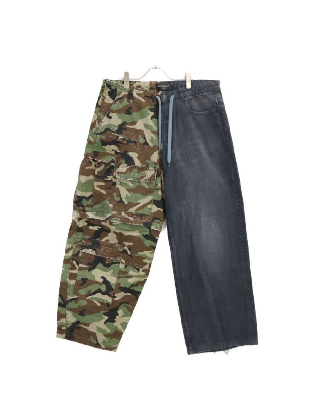 Balenciaga 23 Distressed Hybrid Baggy Pants XS - Picture 1 of 9